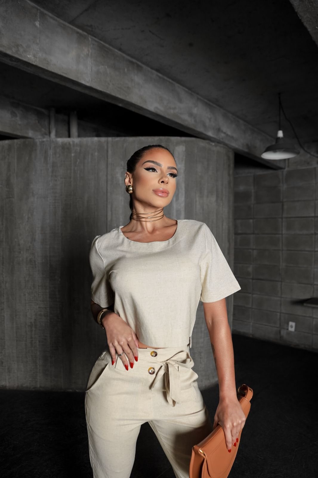 Conjunto Camisa e Calça Olivia
